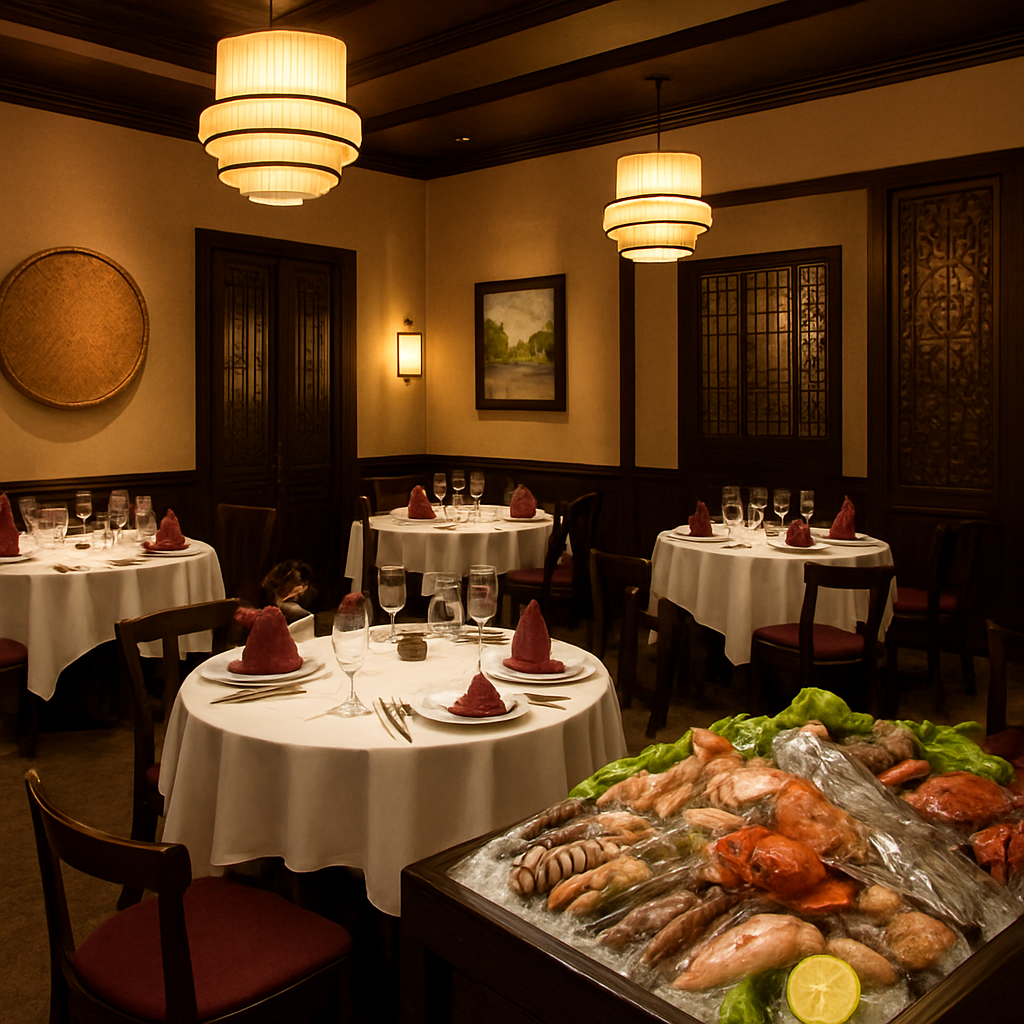 Elegant dining room at Minh Tâm