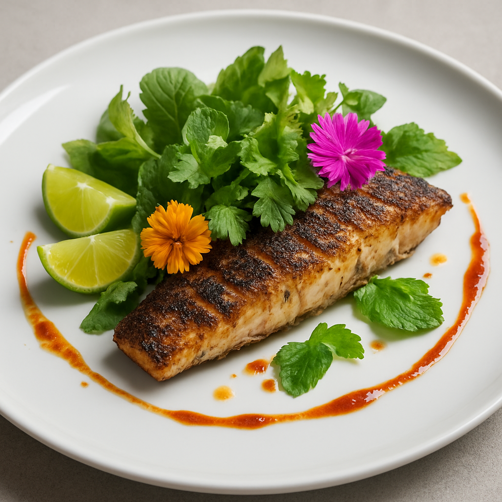 Signature grilled snakehead fish